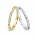 14kt. LUCCA ring med i alt 0,15ct. W-si