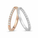 14kt. LUCCA ring med i alt 0,15ct. W-si