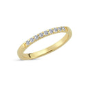 14kt. LUCCA ring med i alt 0,15ct. W-si