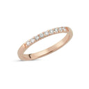 14kt. LUCCA ring med i alt 0,15ct. W-si