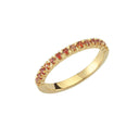 14kt. PERÁ ring med orange safir