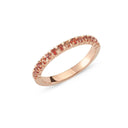 14kt. PERÁ ring med orange safir