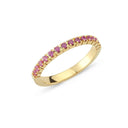 14kt. PERÁ ring med pink safir