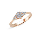 14kt. LILJA ring med 0,30ct. W-si