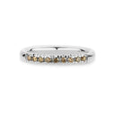 14kt. champagne ring med 9x0,02ct. champagne