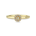 14kt. Champagne ring med 0,08ct. champagne + 0,08ct. W-si