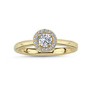 14kt. Bernadotte Ring med 0,42ct. W-vs