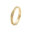 14kt DIWA ring med 35 x 0,01ct. W-si - hele vejen rundt