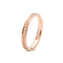 14kt DIWA ring med 35 x 0,01ct. W-si - hele vejen rundt