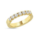 14kt. VIENNA ring med 7 x 0,10ct. W-si