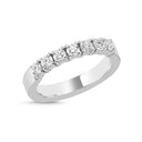 14kt. VIENNA ring med 7 x 0,10ct. W-si