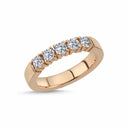 14kt. VIENNA ring med 5 x 0,15ct. W-si