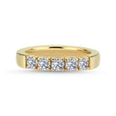 14kt. VIENNA ring med 5 x 0,15ct. W-si