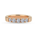14kt. VIENNA ring med 5 x 0,15ct. W-si