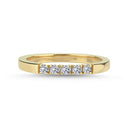 14kt. VIENNA Ring med 5 x 0,05ct. W-si