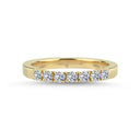 14kt. VIENNA Ring med 7 x 0,05ct. W-si