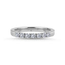 14kt. VIENNA Ring med 7 x 0,05ct. W-si