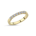 14kt. VIENNA Ring med 7 x 0,05ct. W-si