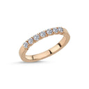 14kt. VIENNA Ring med 7 x 0,05ct. W-si