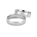 14kt. Vielsesring med 0,12ct. W-vs eller uden sten