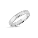 14kt. Vielsesring med milgrif med 0,02ct. W-vs eller uden sten