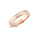 14kt. Vielsesring med milgrif med 0,02ct. W-vs eller uden sten