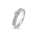 14kt. Vielsesring med 0,60ct. W-vs