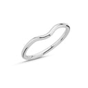 14kt. Vielsesring bue - rund profil