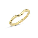 14kt. Vielsesring bue - rund profil
