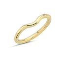 14kt. Vielsesring bue - rund profil