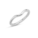 14kt. Vielsesring bue - rund profil