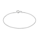 BNH - 14 karat hvidguld anker facet armbånd