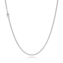 BNH - 14 karat hvidguld anker rund halskæde