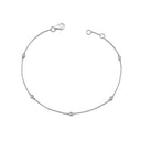 14kt. ZOE Armbånd med 5 x 0,025ct. W-si 18,5cm