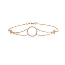 14kt. OLIVIA armbånd cirkel med 0,26ct. W/si