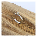 Reloved - SMK 14 karat hvidguld Solitaire ringe med 0,05 ct. - 51
