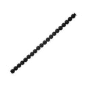 Agat collier sort 8mm matt 45cm - C9786.45
