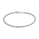 BNH - 14 karat hvidguld cordel armbånd