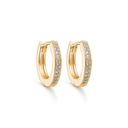 Sølvforgyldt knækcreol med zirconia Mål 2,6 x 16 mm