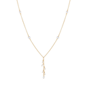 Sølvforgyldt collier med ferskvandsperler Kæden længde 42-45 cm
