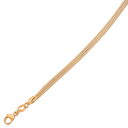 Sølvforgyldt collier 3 slangekæder 42 cm Se alle længder under standardvarer