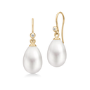 afrodite earrings white pearl