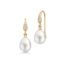 ocean earrings white pearl