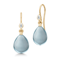prima ballerina earrings ocean blue