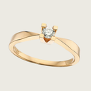 Guld Solitaire ringe