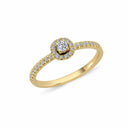 14kt. SOFIA ring med 0,25ct. W-si