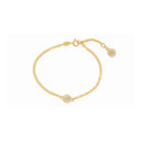 Forgyldt marguerit armbånd - 17-19CM