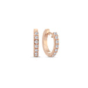 14kt. Creoler med 0,28ct. W-si. Ø14mm