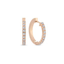 14kt. Creoler med 0,36ct. W-si. Ø18mm
