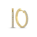14kt Creoler med 0,52ct. W-si Ø23mm